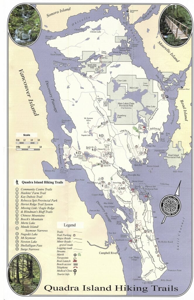 Quadra Island Trail Map