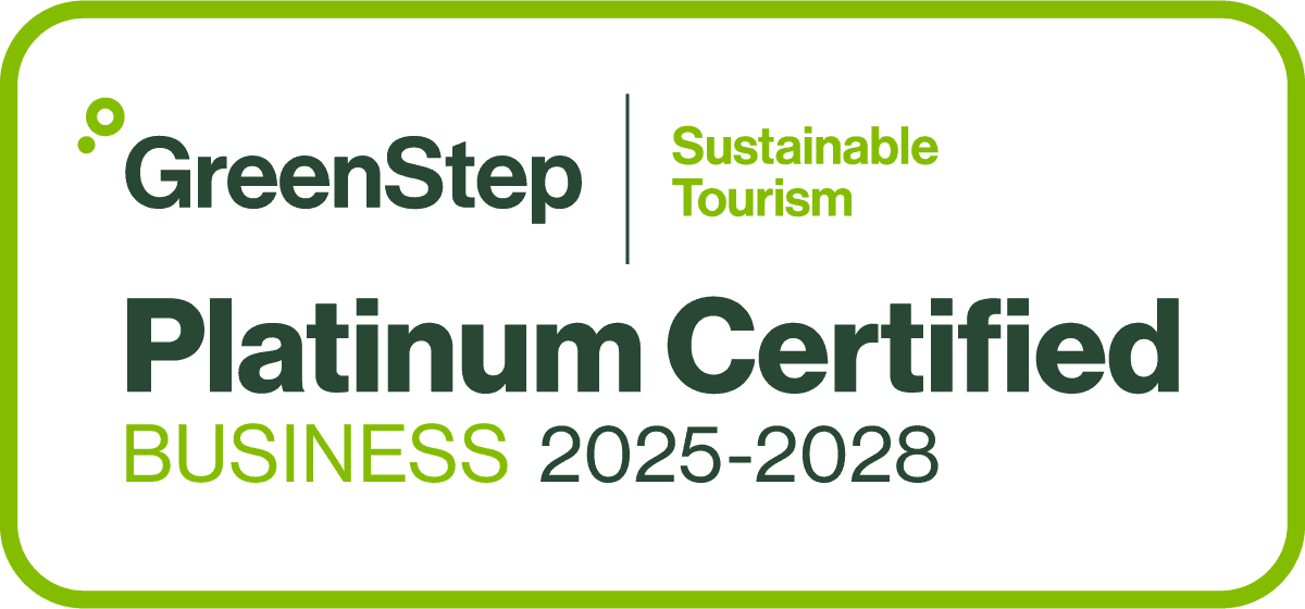 Green Step Platinum Certified Business Logo - Valid from 2025 to 2028