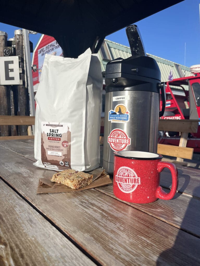 Bulk coffee and homemade granola bar