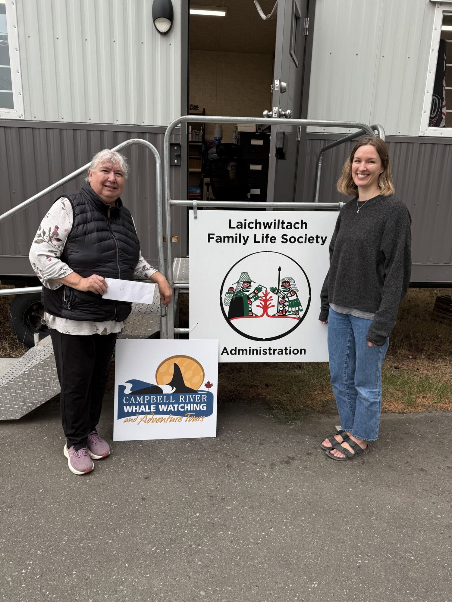 Laichwiltach Family Life Society Donation by CRWW