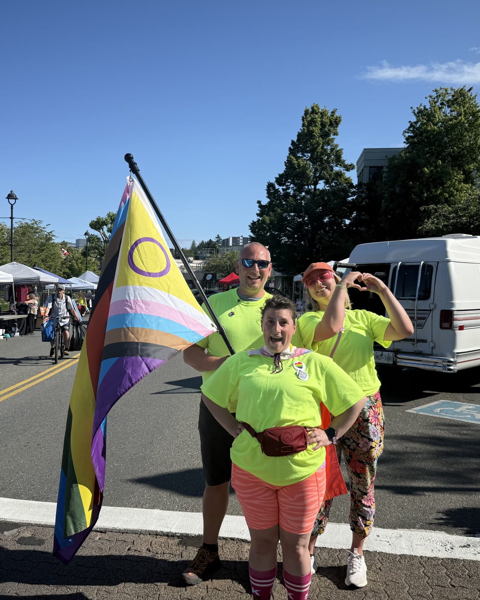 Staff volunteering at PRIDE festival